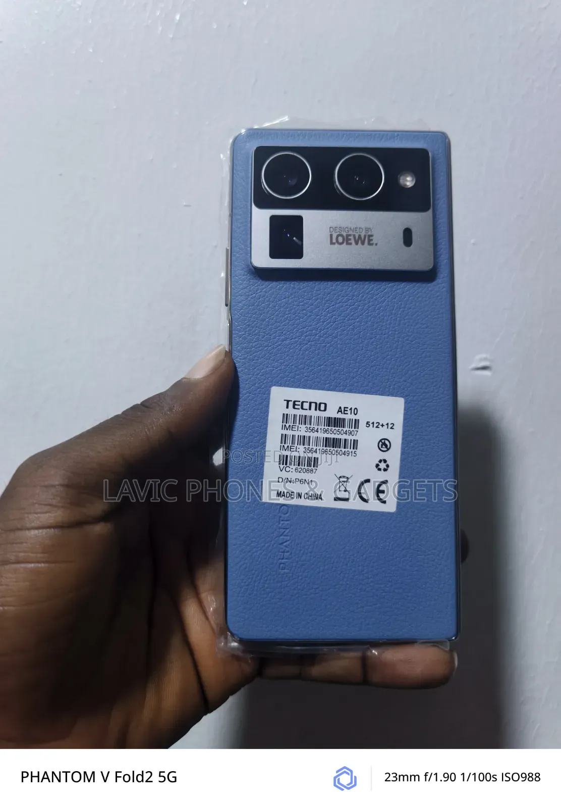 New Tecno Phantom V Fold 2 512 GB Blue
