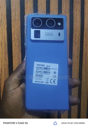New Tecno Phantom V Fold 2 512 GB Blue
