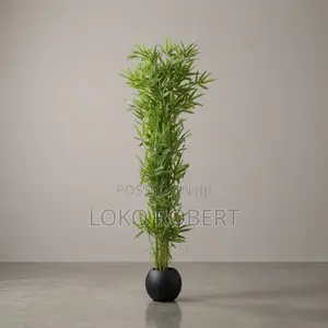 Stunning Artificial Flower Blue Blossom Floor Plant in Luxury Vase