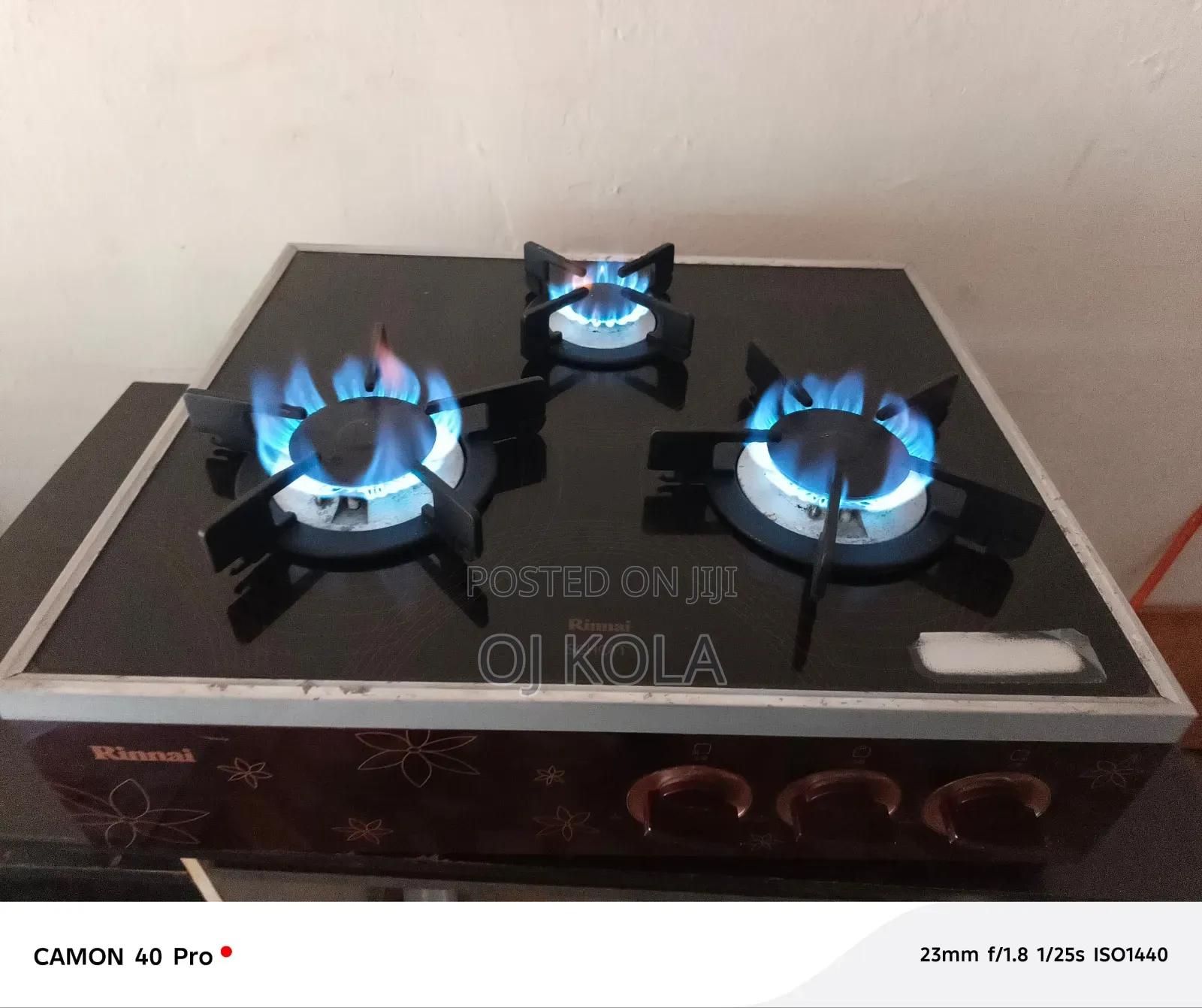 3 Burner Glass Table Top Gas Cocker