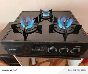 3 Burner Glass Table Top Gas Cocker