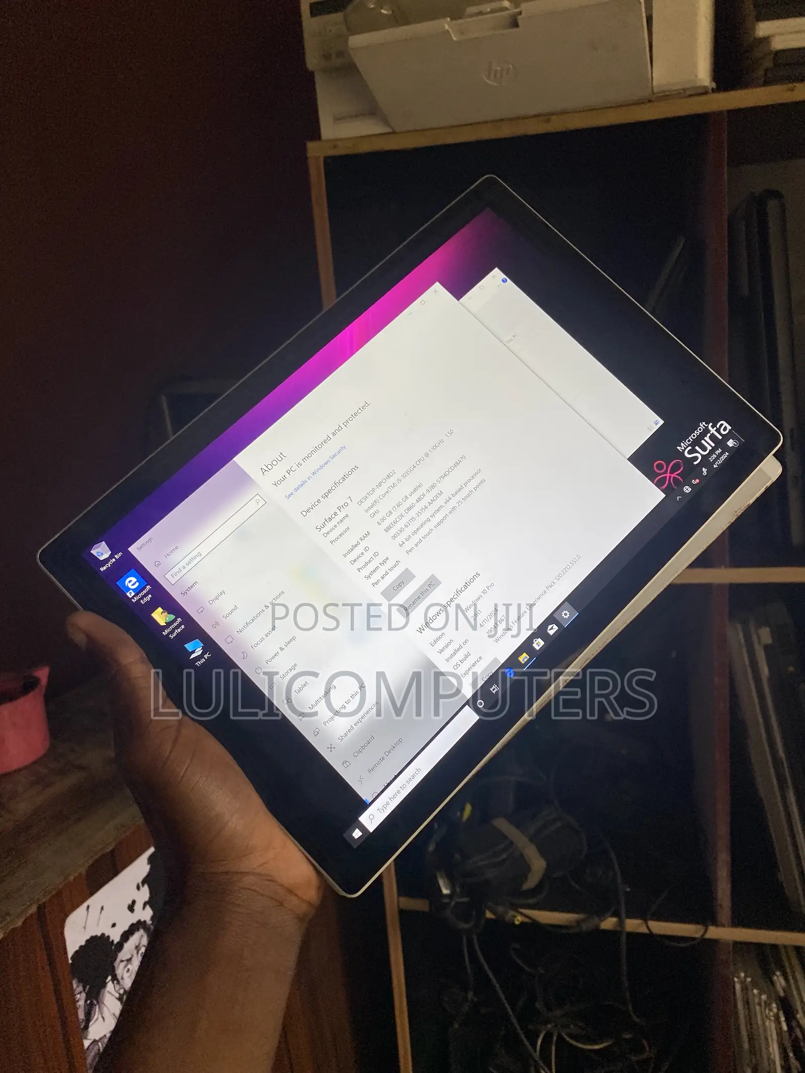 Laptop Microsoft Surface Pro 7 8GB Intel Core i5 SSD 128GB
