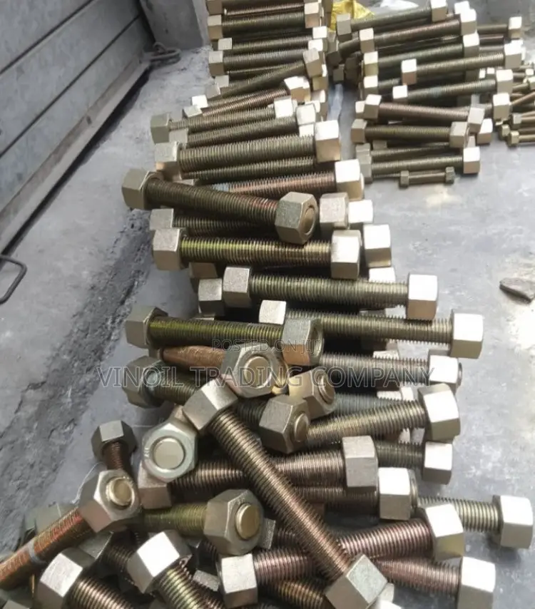 Full Thread Hex Bolts With Hex Nuts
