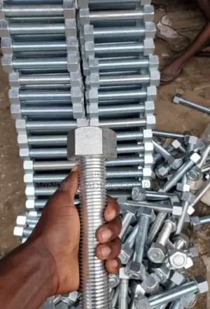 Full Thread Hex Bolts With Hex Nuts