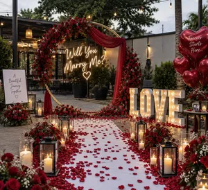 "Will You Marry Me" Proposal Setup