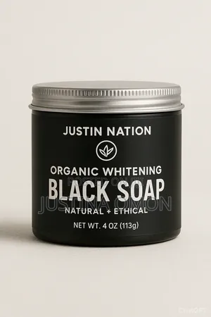 Justin Nation Organic Whitening Black Soap