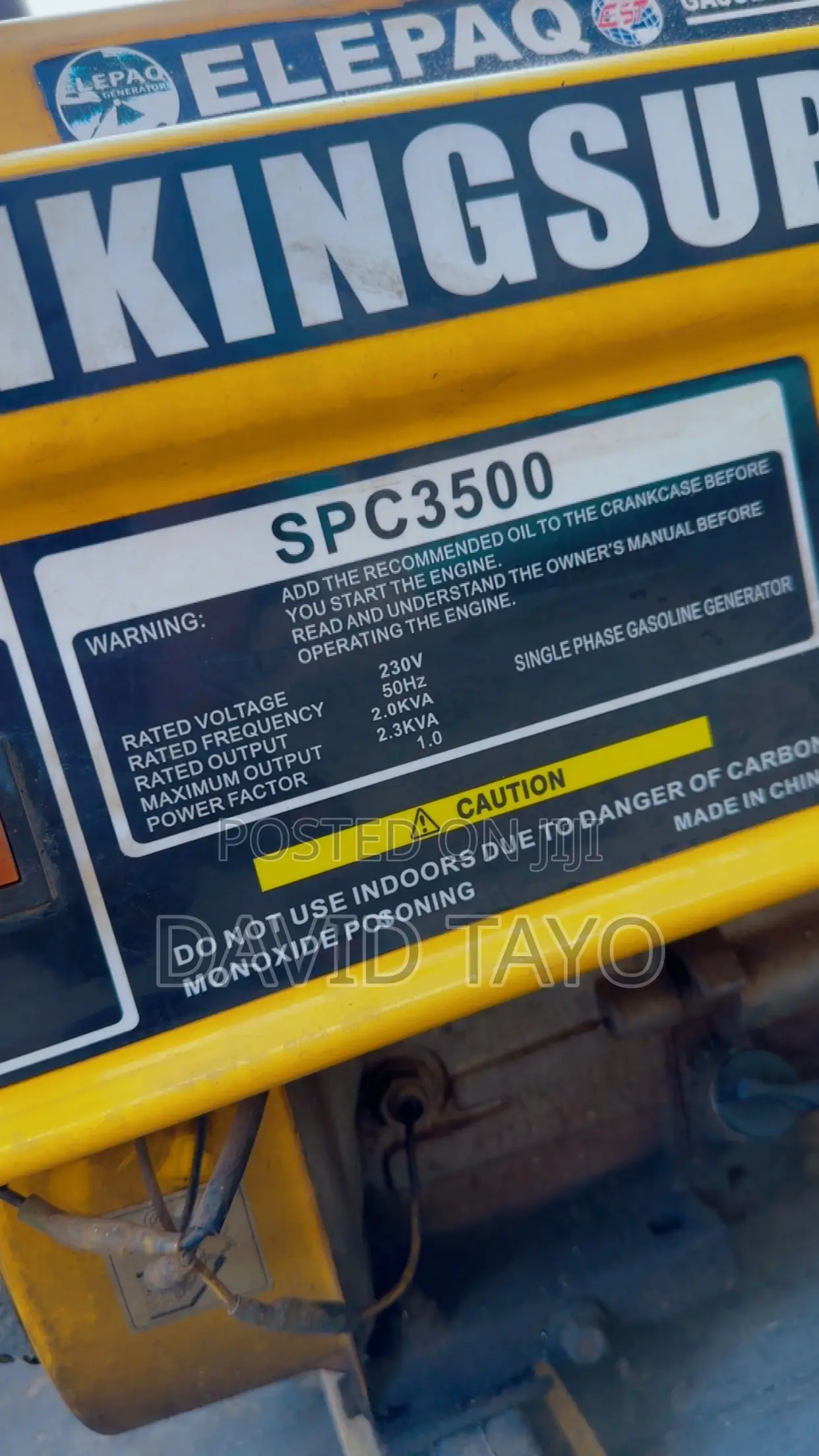 Fairly Used Generator 2.5KVA