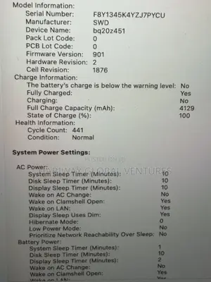 Laptop Apple MacBook Pro 2020 16GB Intel Core i7 SSD 512GB