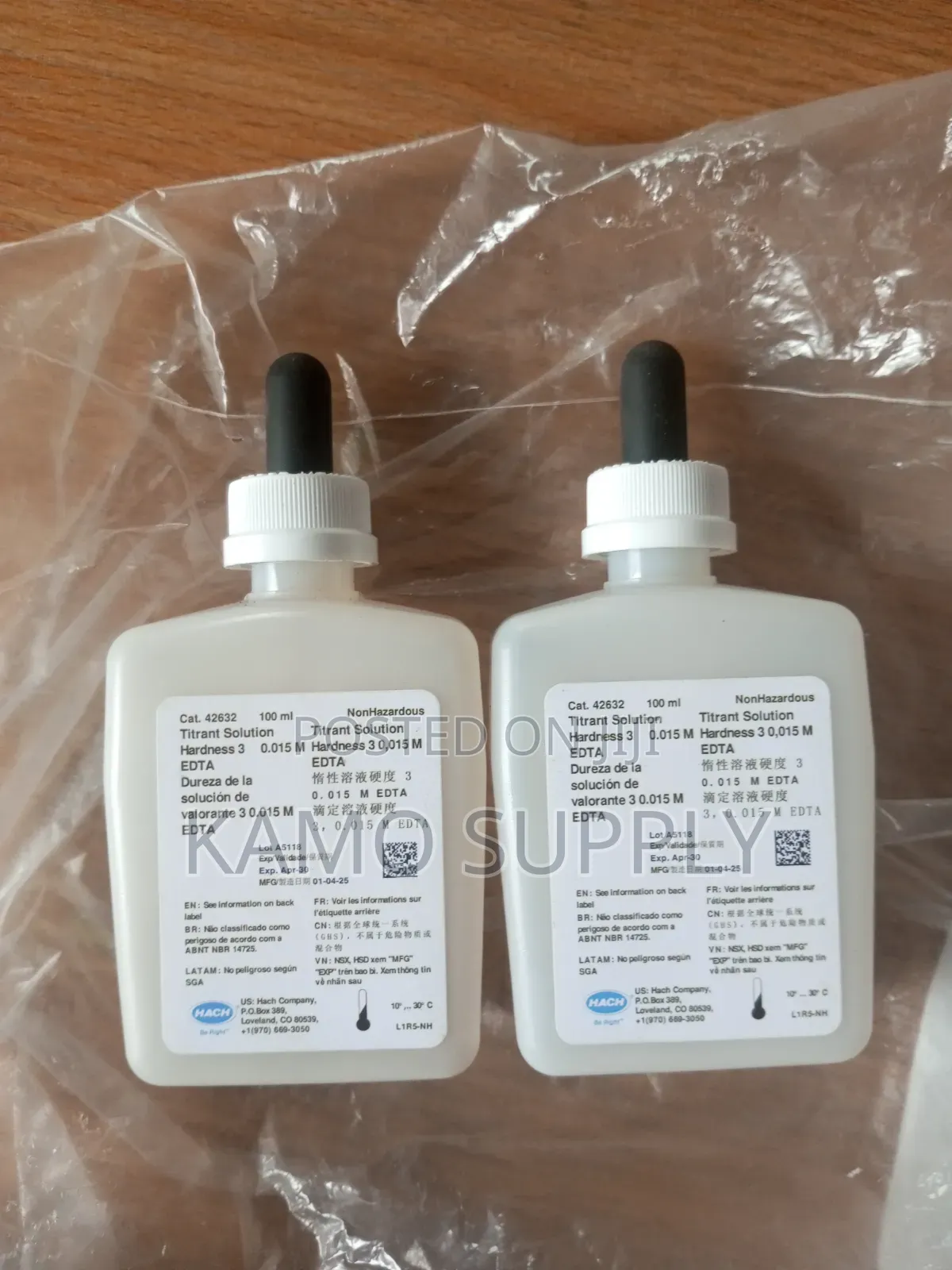 Hach Hardness 3 Solution 100ml, Product No:42632