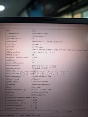 Laptop HP EliteBook 840 G9 8GB Intel Core i5 SSD 512GB
