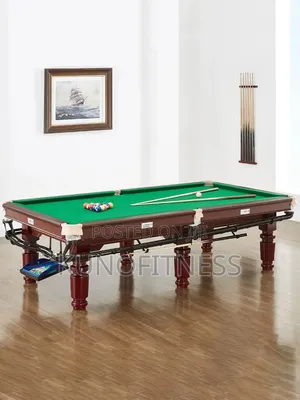New 9ft Slate Bed Snooker Billiard Table Mahogany Frame + Accessories