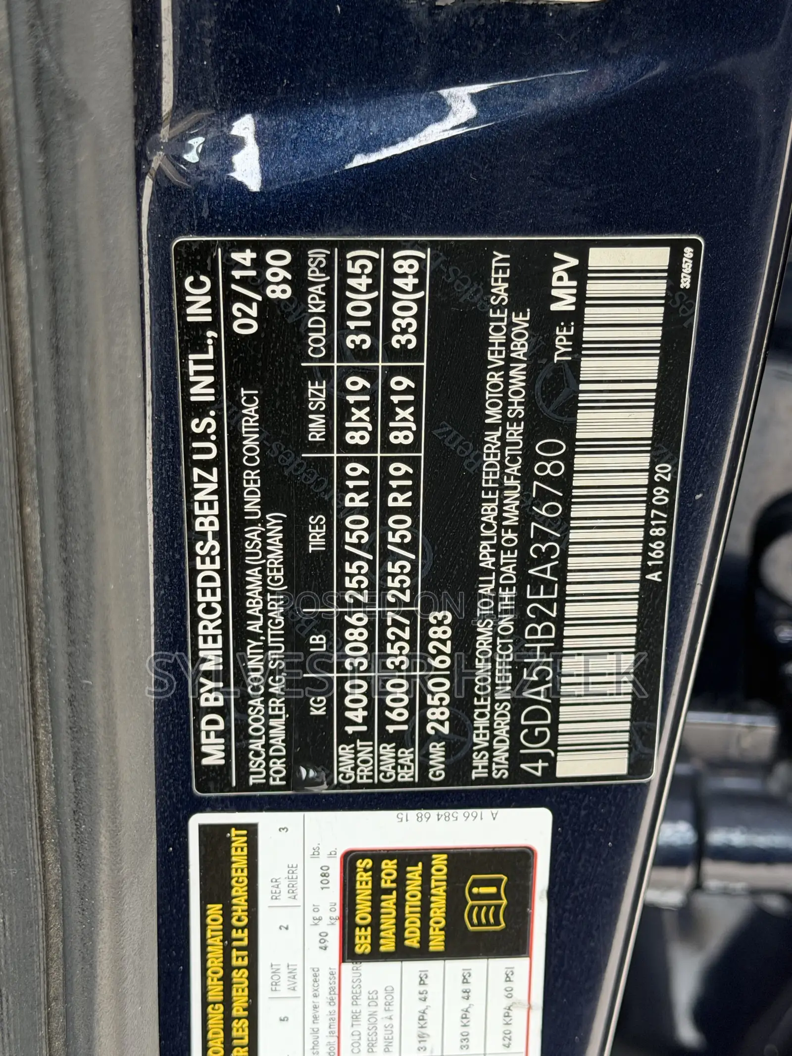 Mercedes-Benz M Class 2014 Blue