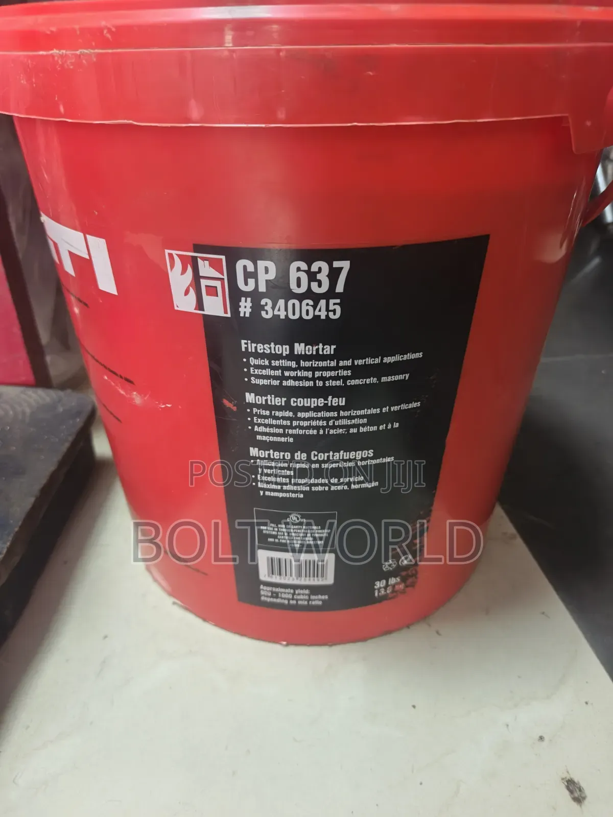 Firestop Mortar Hilti Cp 637