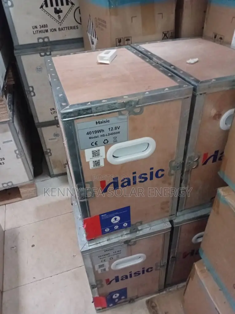 4kwh 12v Lithium Battery Haisic Black