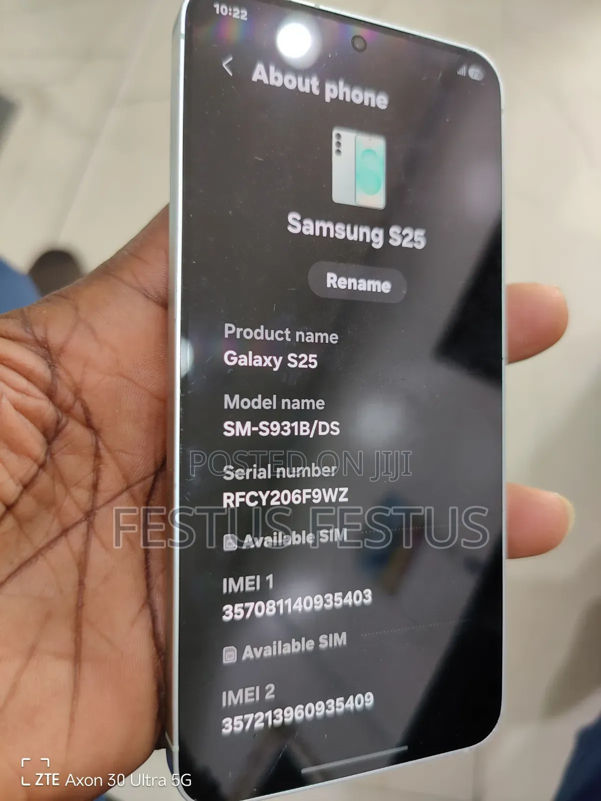 Samsung Galaxy S25 256 GB White