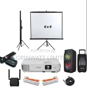 Rent Projector With Screen and Recheargeable Speaker