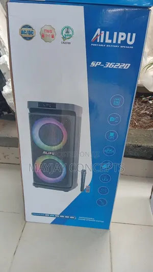 AILIPU SP-3622D Dual 8-Inch Rechargeable Bluetooth PA Speaker System