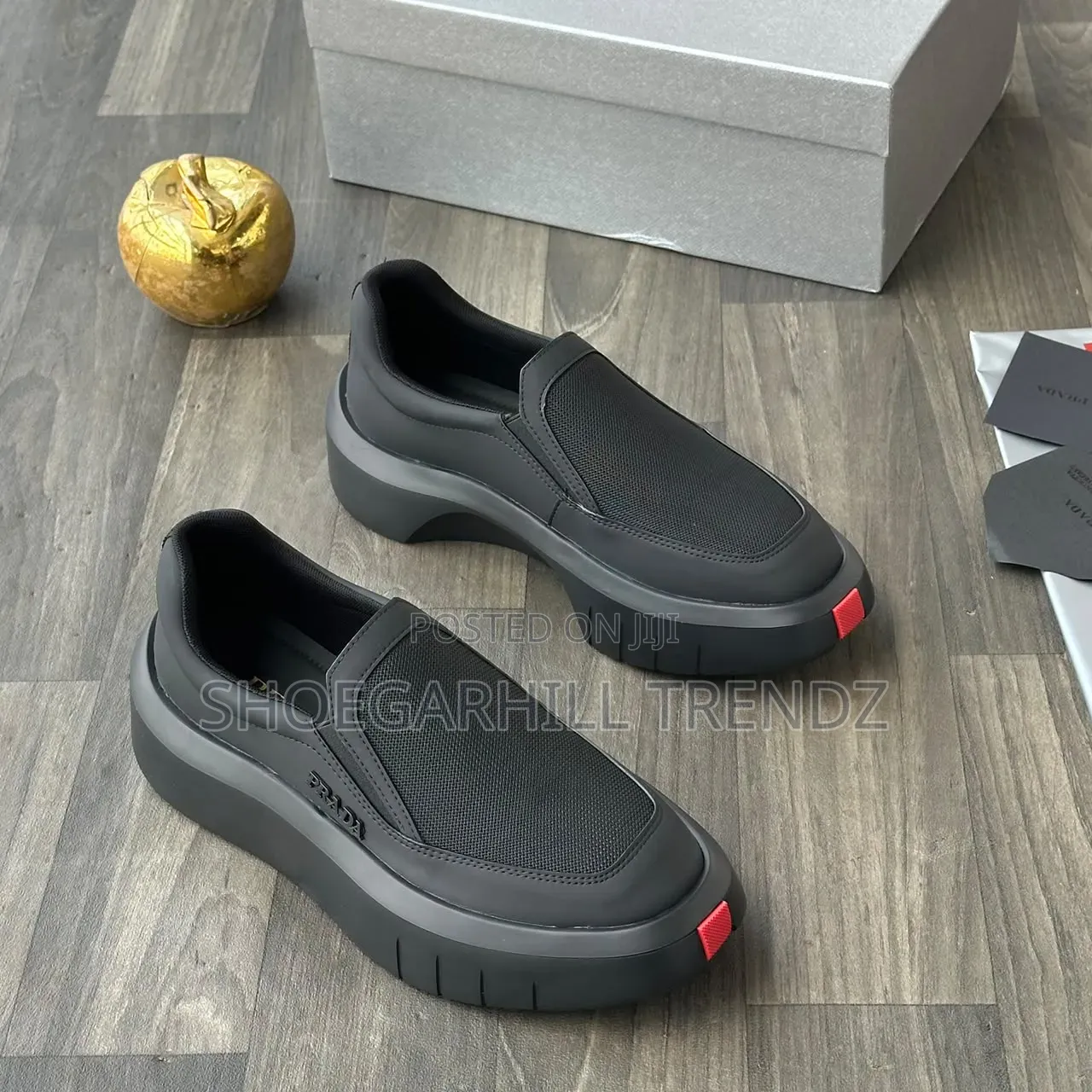 Men Prada Lace and Slipon Sneakers
