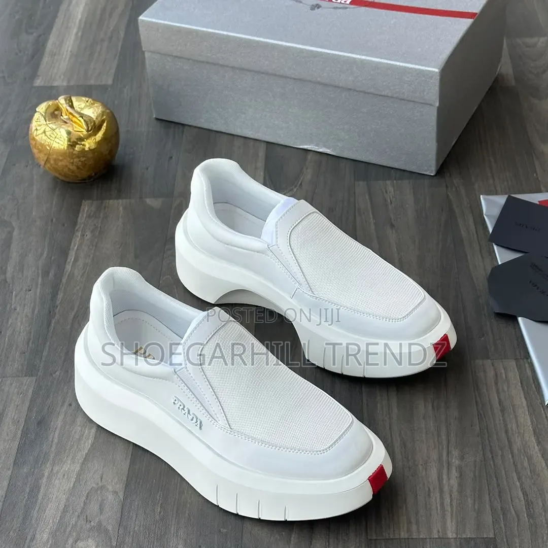 Men Prada Lace and Slipon Sneakers