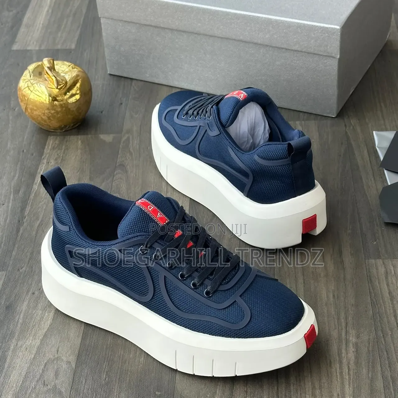 Men Prada Lace and Slipon Sneakers