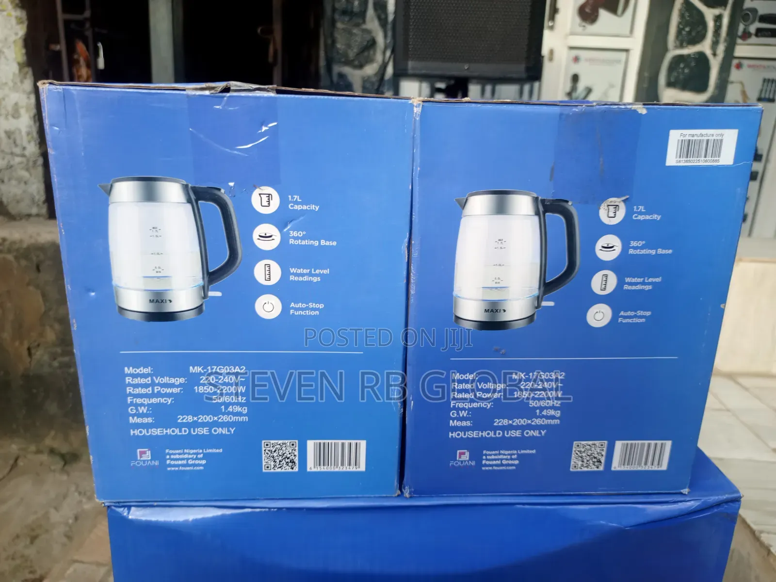 Maxi 1.7l Glass Electric Kettle | Mk-17go3a2
