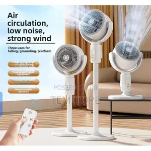 Large Battery Rechargeable Adjustable Fan With Remote Control