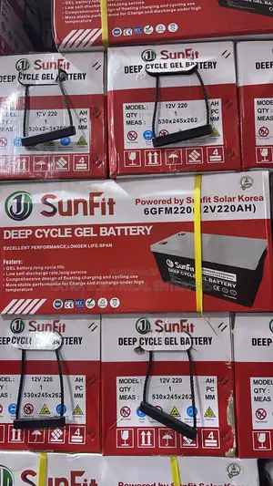 SunFit 12V 220Ah Deep Cycle GEL Battery