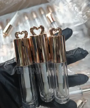 4.5ml LOVE Lip Gloss Tube – Rose Gold, Silver Pink