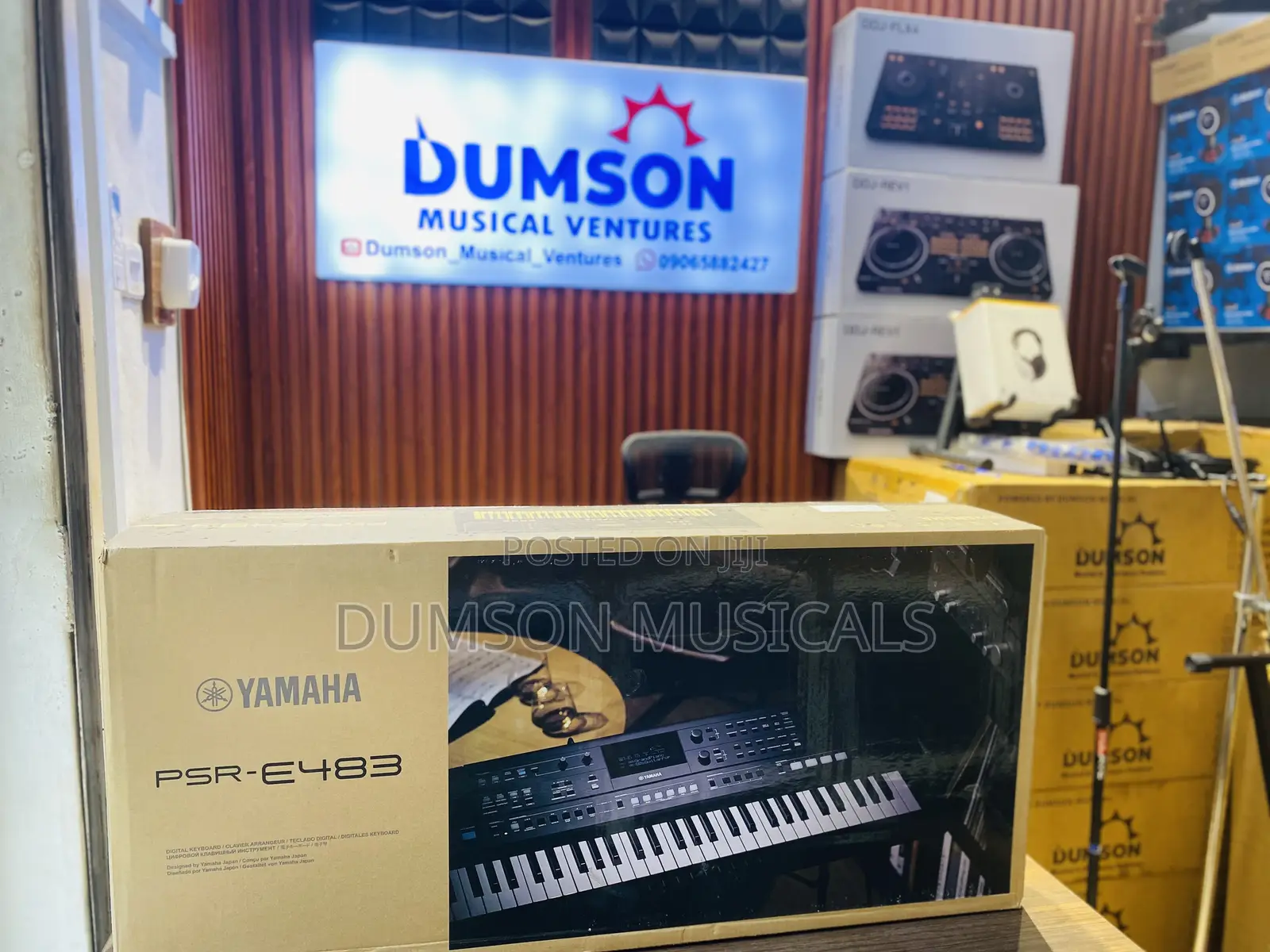 Yamaha PSR-E483 61-Key Touch-Sensitive Portable Keyboard