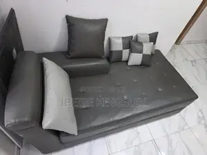5 Seater L Shape Leather Sofa