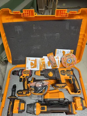 Ingco 3-in-1 Cordless Brushless Power Tool Kit