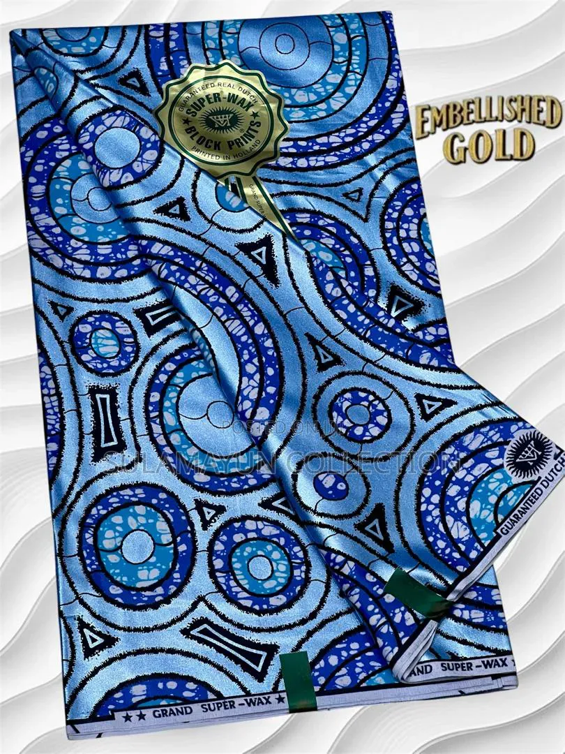 Embellished Gold Ankara Fabrics