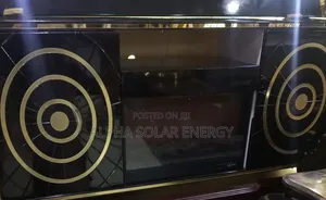 Black and Gold Decorative TV Console