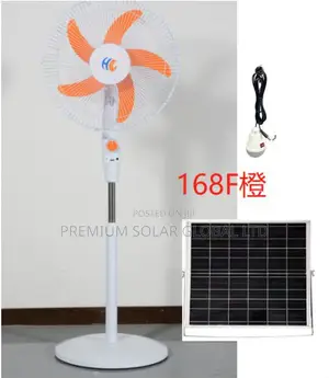Holy Grace Solar Standing Fan