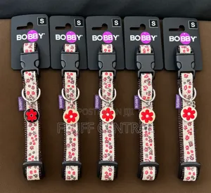 5 in 1 Bobby Collier Flower Collar With Tag 1.5cm(s-16) (0059BC)