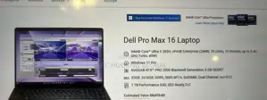 New Laptop Dell Pro Max 16 32GB Intel Core Ultra 9 SSD 1T