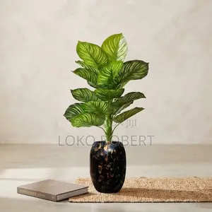 Artificial Flower Vase Plant Realistic Faux Greenery for Home Decor