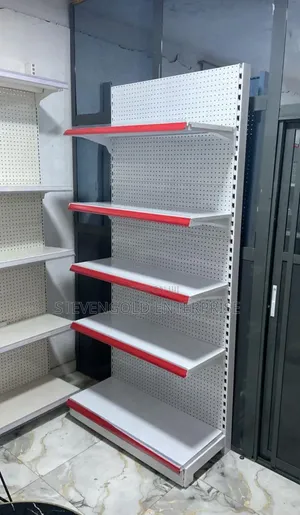 Single-Sided Metal Shelf/Rack – Strong Storage Display Rack