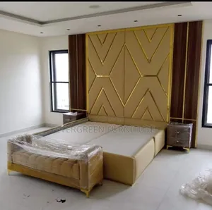 Customised 6 by 6 Bedframe With Ottoman