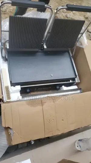 Commercial-Grade Double Electric Contact Grill