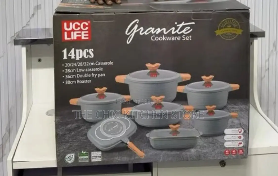 UCC Life 14pcs Diecast Cookware Set