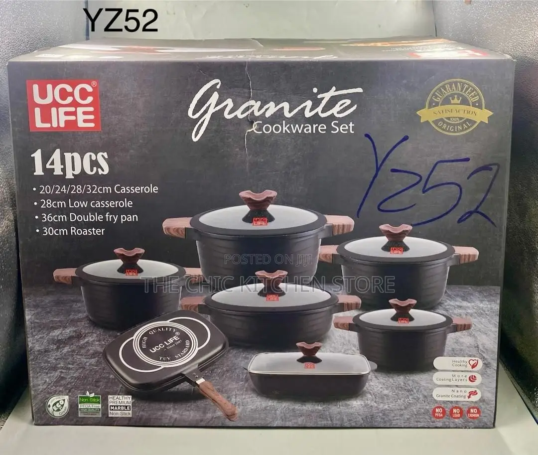 UCC Life 14pcs Diecast Cookware Set