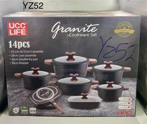 UCC Life 14pcs Diecast Cookware Set