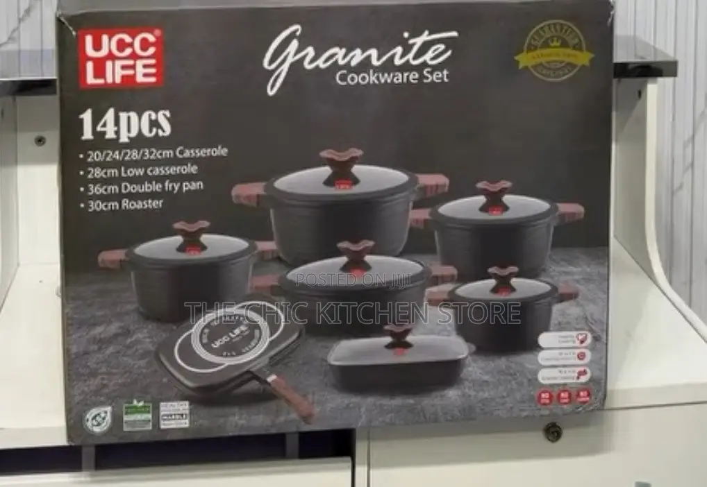 UCC Life 14pcs Diecast Cookware Set
