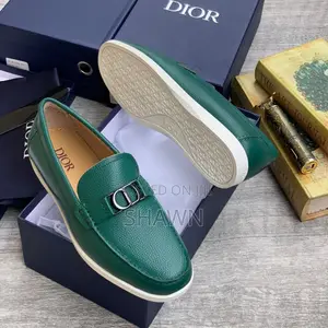 Christian Dior Leather Loafers