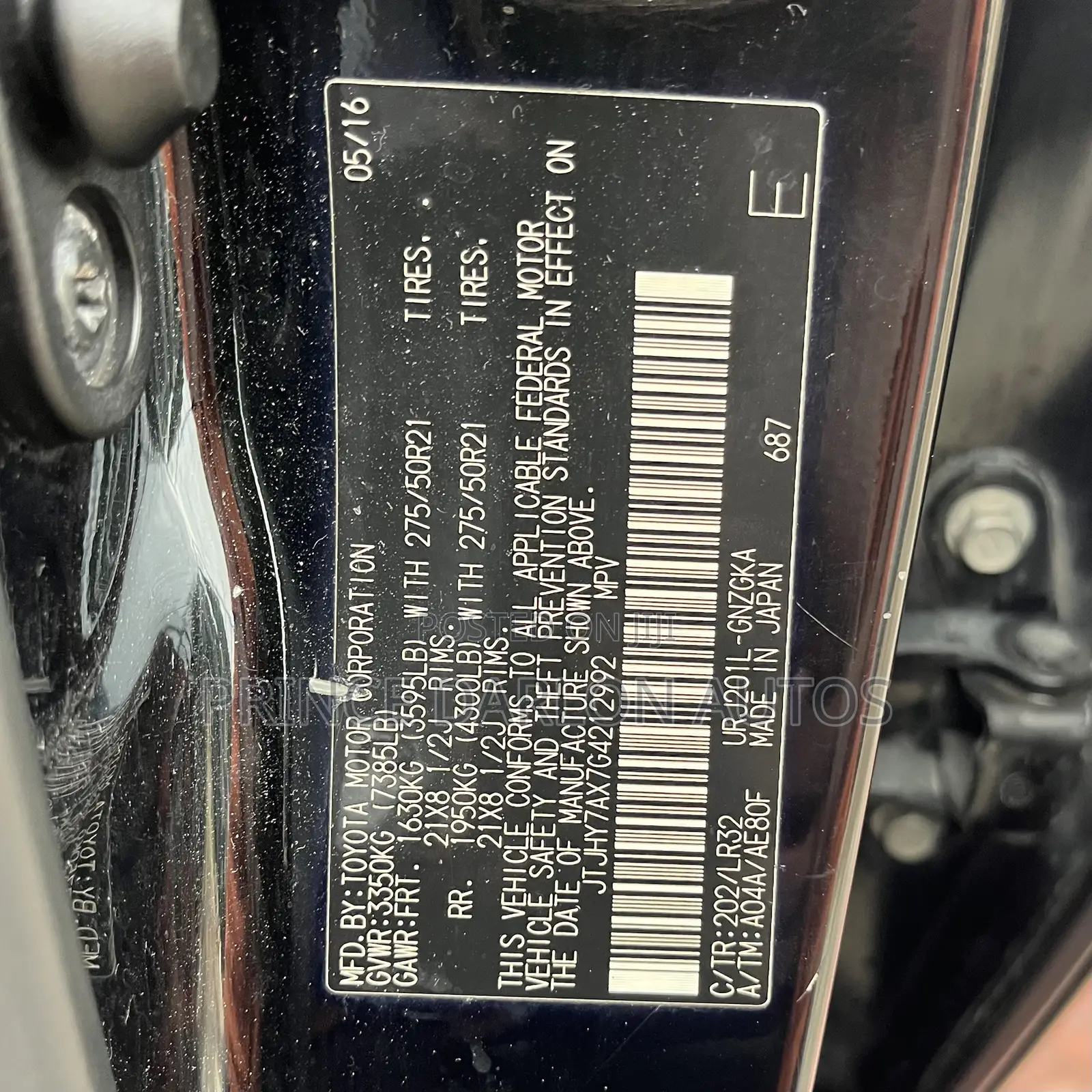 Lexus LX 570 AWD 2016 Black