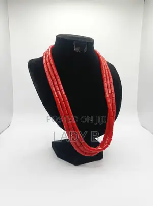 1 PSC Trendy Synthetic Traditional Coral Beads Necklace