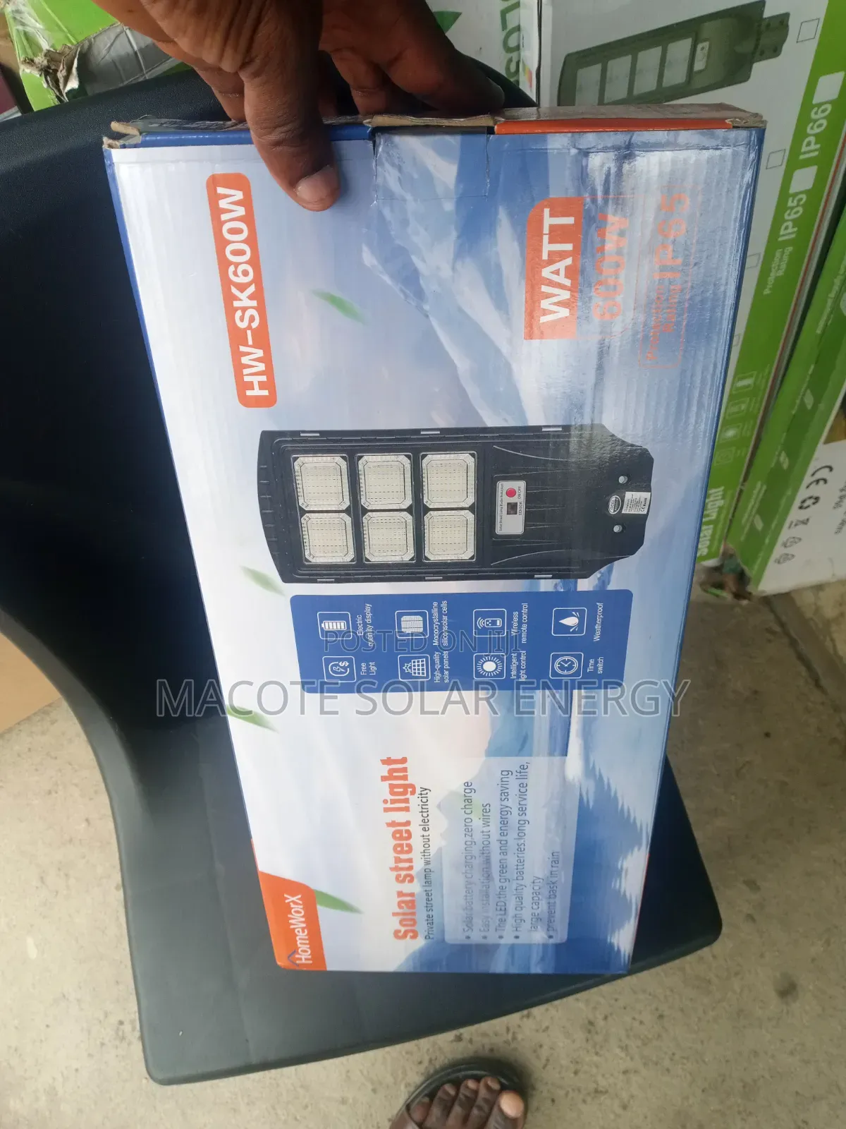600w Solar Litthium Battery Street Light