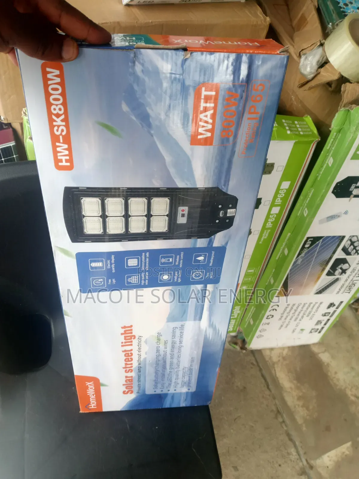 ,800w Lithium Battery Solar Street Light