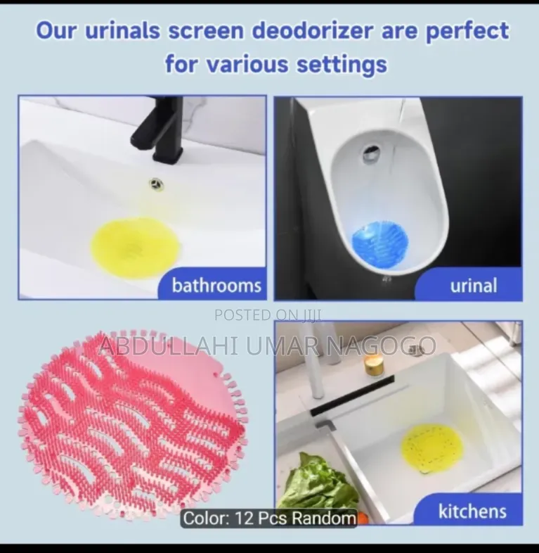 Anti Splash Urinal Screen Mats 30days Protection